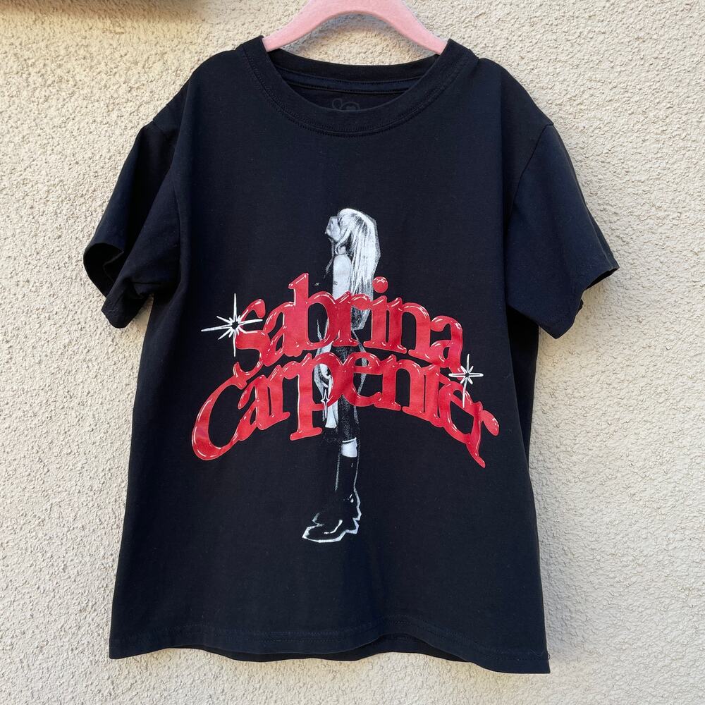 Sabrina Carpenter Black Short Sleeve T-Shirt Womens Size XXS